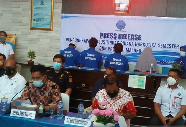 Kepala BNNP Maluku, Brigjen Pol Drs. Rohmad Nursahid mengatakan, sejak Januari hingga Juni 2021